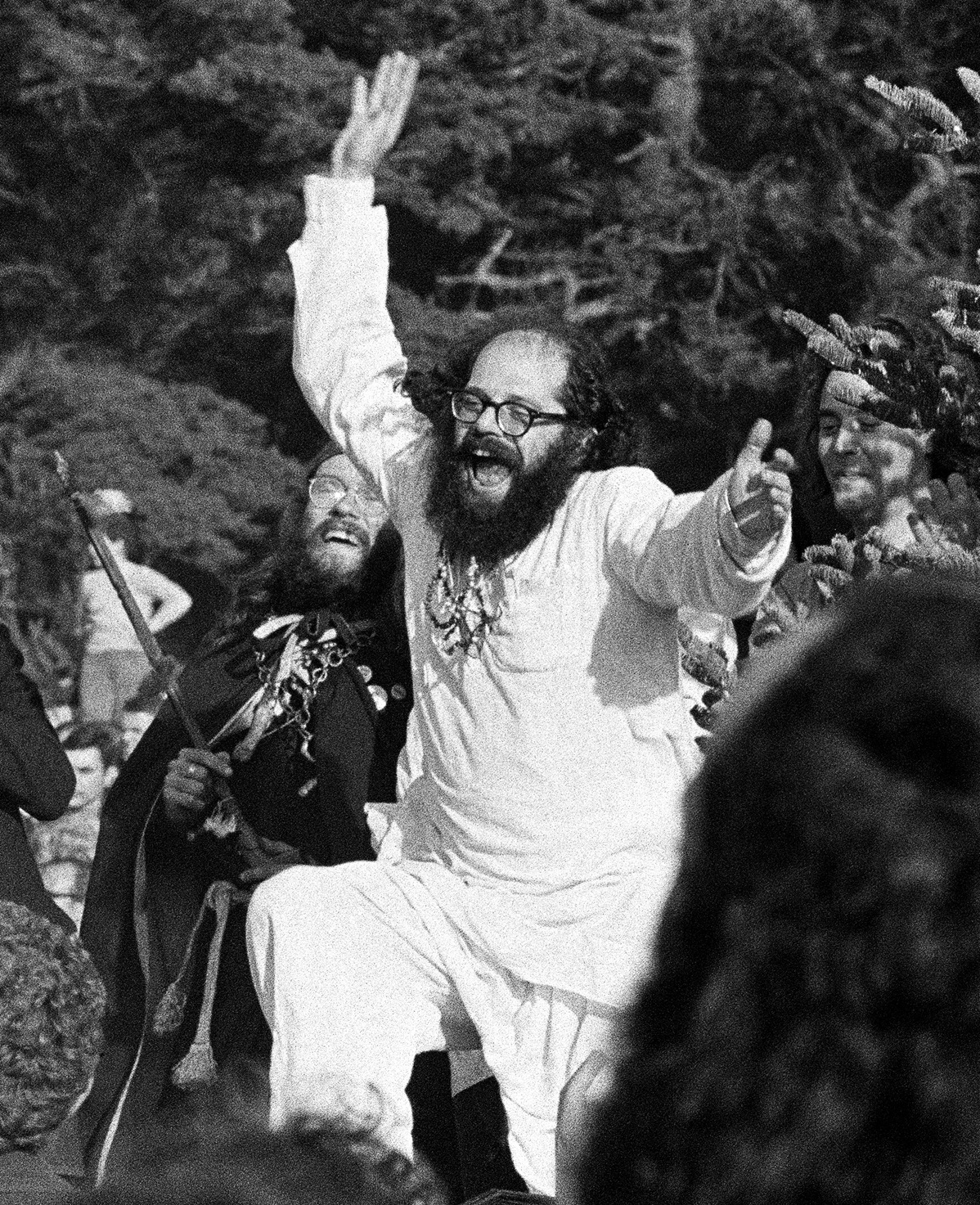 Allen Ginsberg at Human Be-In - photo by Lisa Law