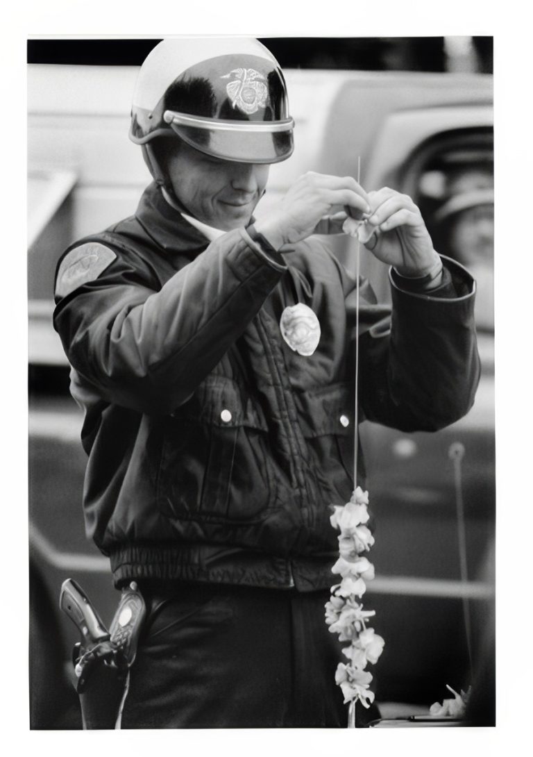  A police officer at The Monterey Pop Festival. Photo by Elaine Mayes