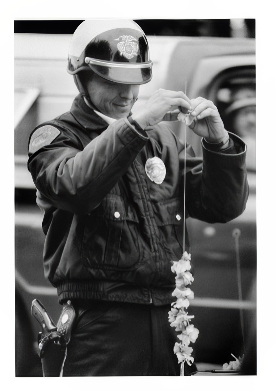  A police officer at The Monterey Pop Festival. Photo by Elaine Mayes