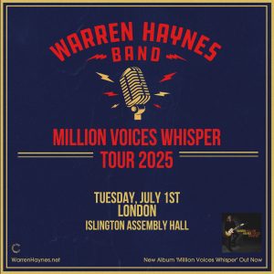 Warren Haynes Band Announce Rare UK Concert at London Islington Assembly Hall on Tuesday July 1st