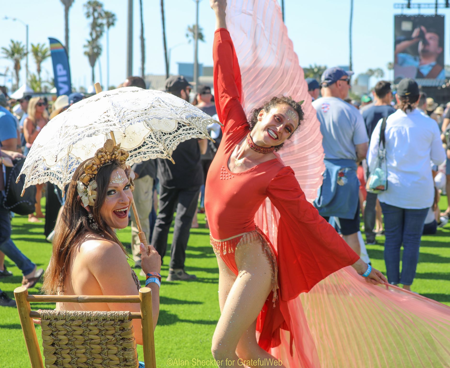 The Beckys' Faeryn Rose (left) and Kim Manning Spacequeen