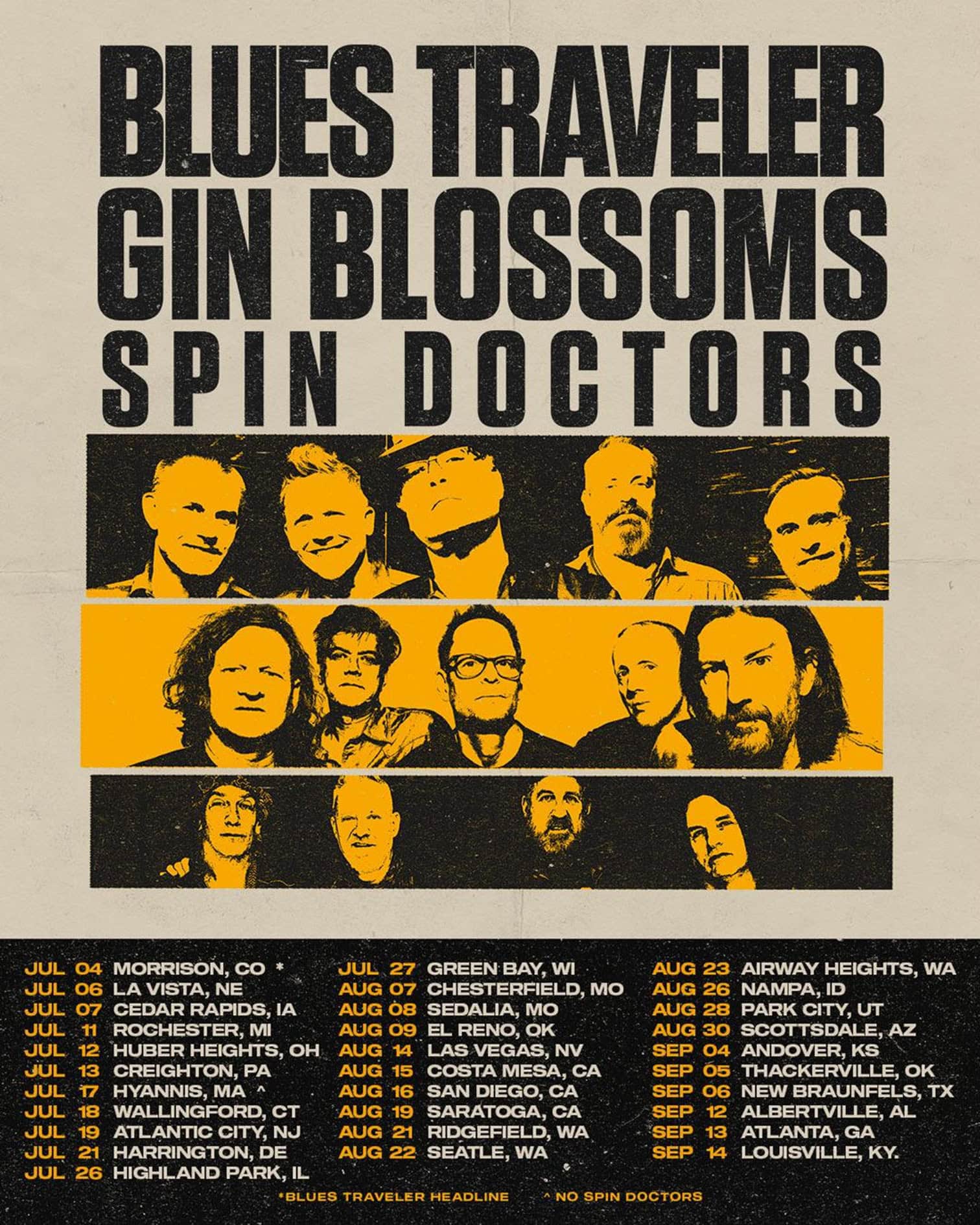 Red Rocks Kickoff: Blues Traveler & Gin Blossoms Launch Coast-to-Coast Tour This Friday (July 4)