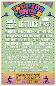 Full Lineup Revealed for Tropic of Cancer Festival 2026 in Todos Santos, Mexico