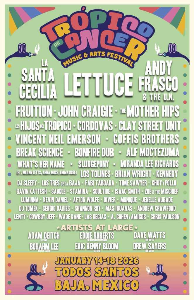 Full Lineup Revealed for Tropic of Cancer Festival 2026 in Todos Santos, Mexico