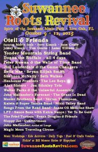 Suwannee Roots Revival Announces Daily Schedule & Unveils the 2025 Art Poster